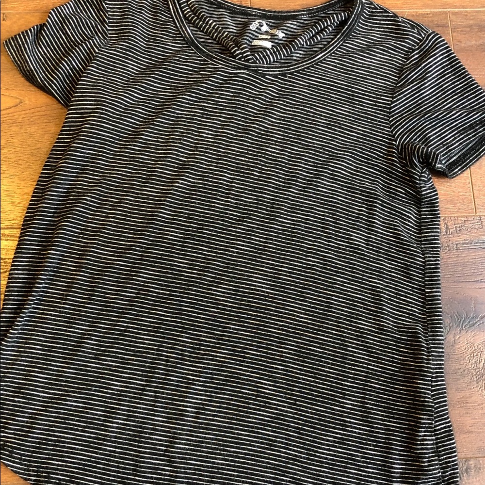 Girls black and white strip top from Art class